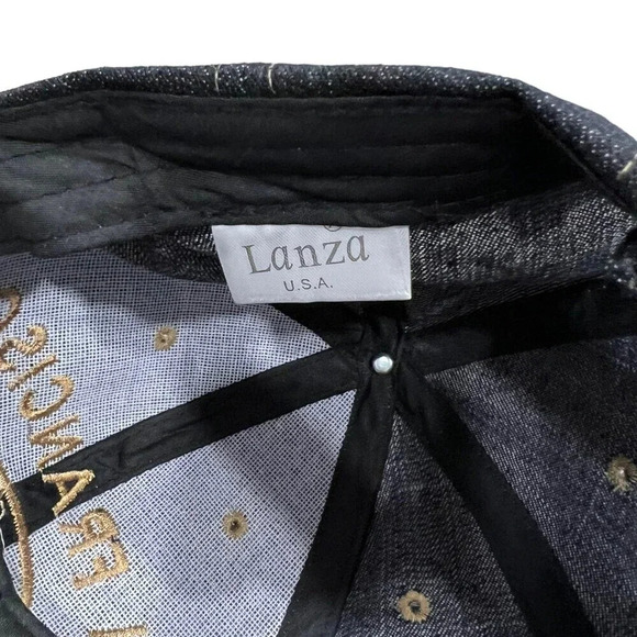 Lanza Gray Denim San Francisco Baseball Cap - Picture 4 of 5